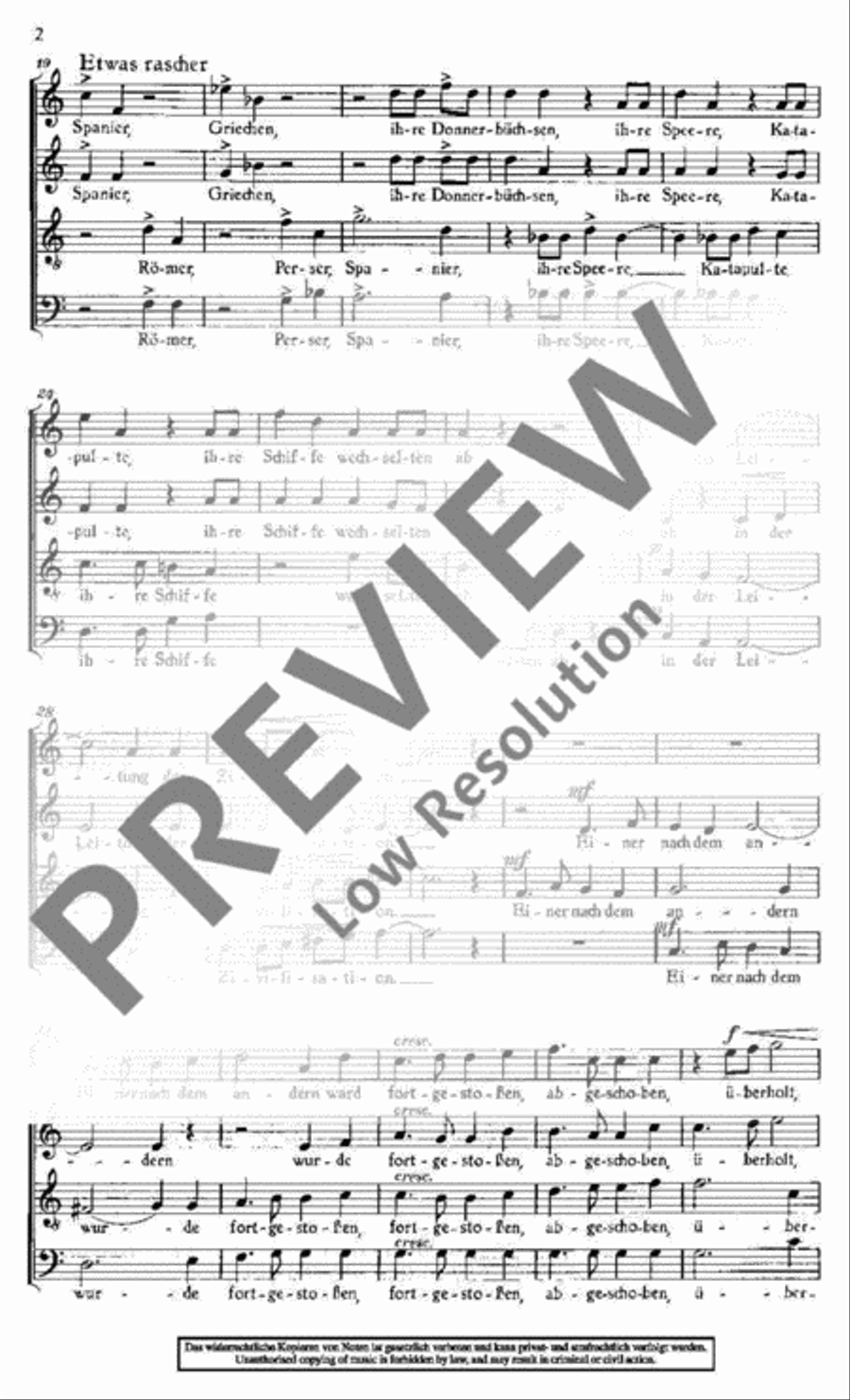 Guten Morgen, Amerika 4-Part scores gallery preview page 3