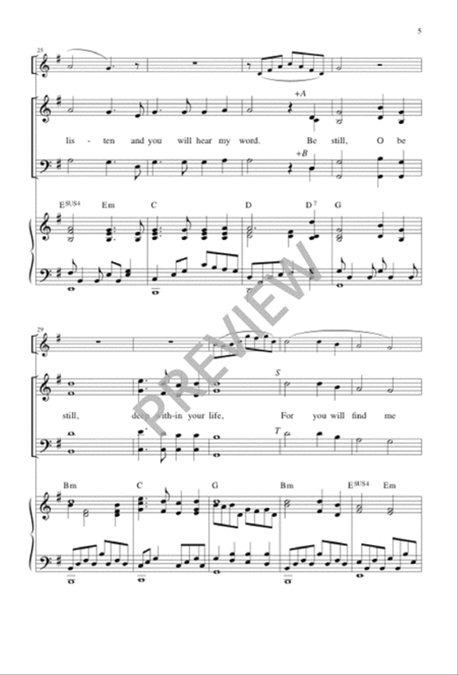 In the Quiet 4-Part scores gallery preview page 5