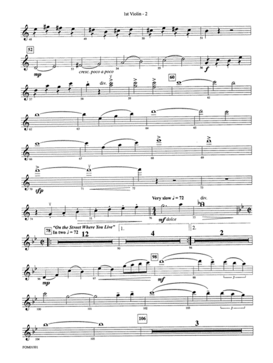 My Fair Lady (Medley): 1st Violin