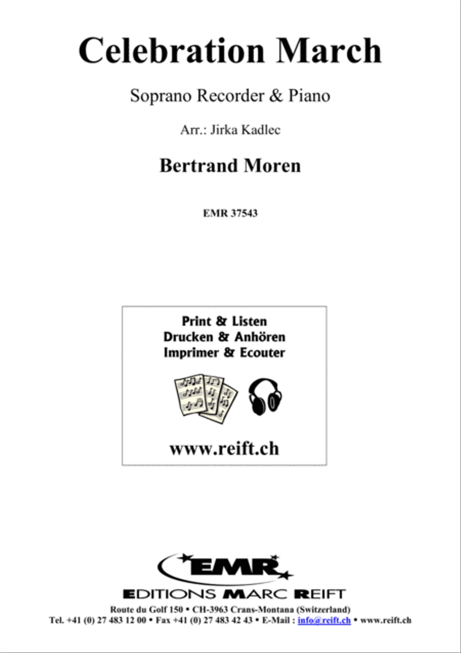 Celebration March Soprano Recorder scores gallery preview page 1