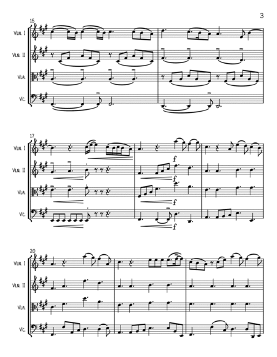 Perfect String Quartet scores gallery preview page 3