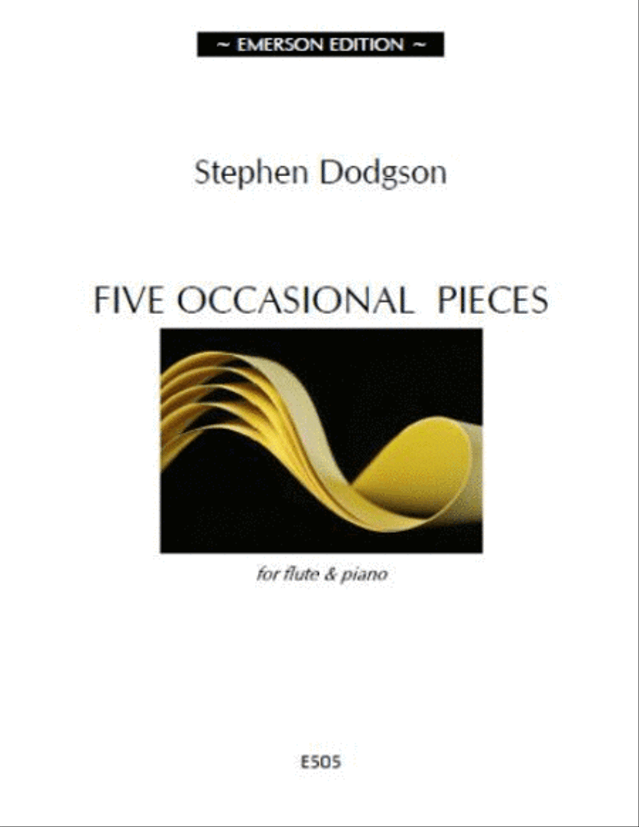 Five Occasional Pieces Five Occasional Pieces Flute Solo scores gallery preview page 1