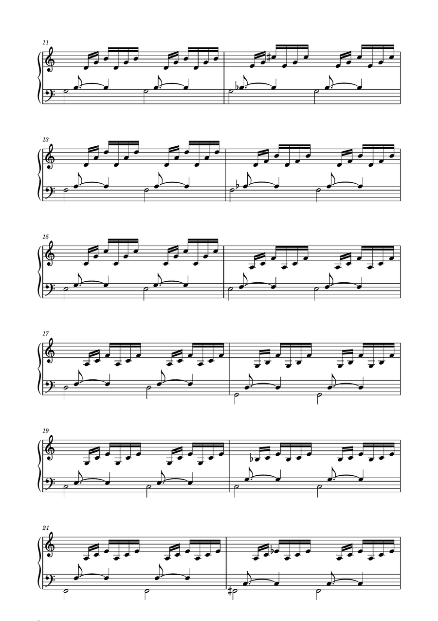 Bach - Prelude in C major - BWV 846 Piano Method scores gallery preview page 2