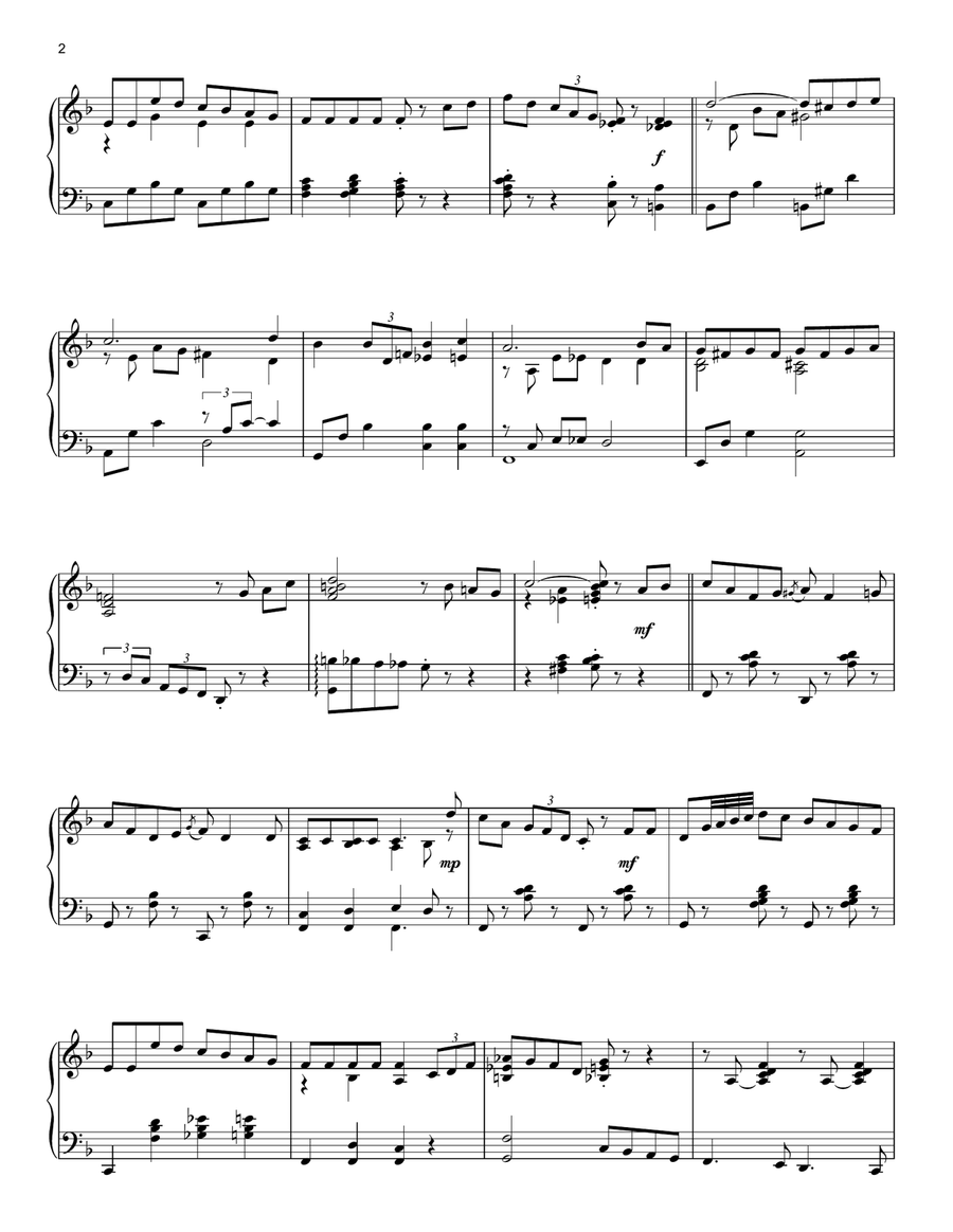 If I Only Had A Brain (from The Wizard Of Oz) (arr. Mark Hayes) Piano Solo scores gallery preview page 2