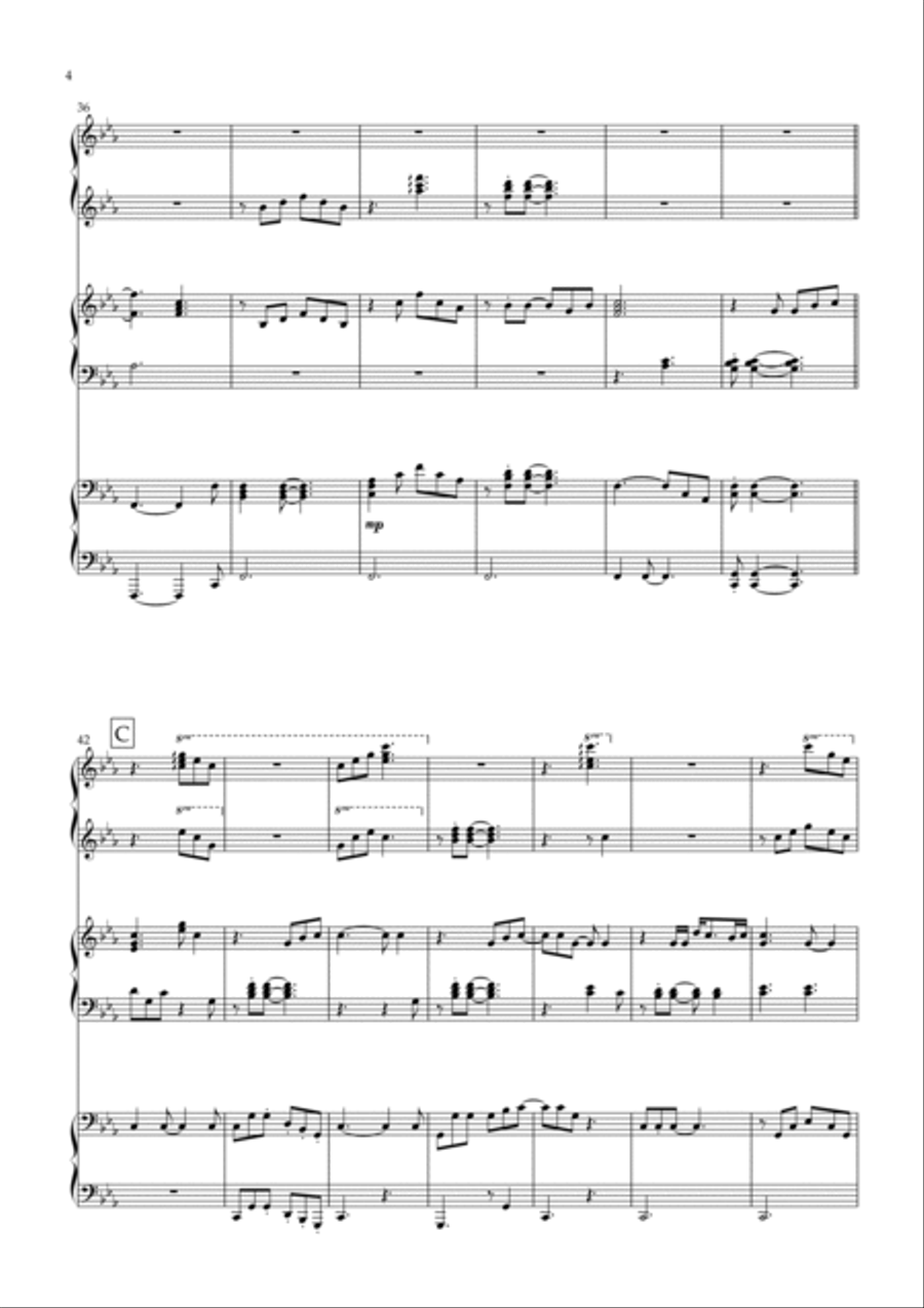 We Are The Champions Piano Duet scores gallery preview page 4