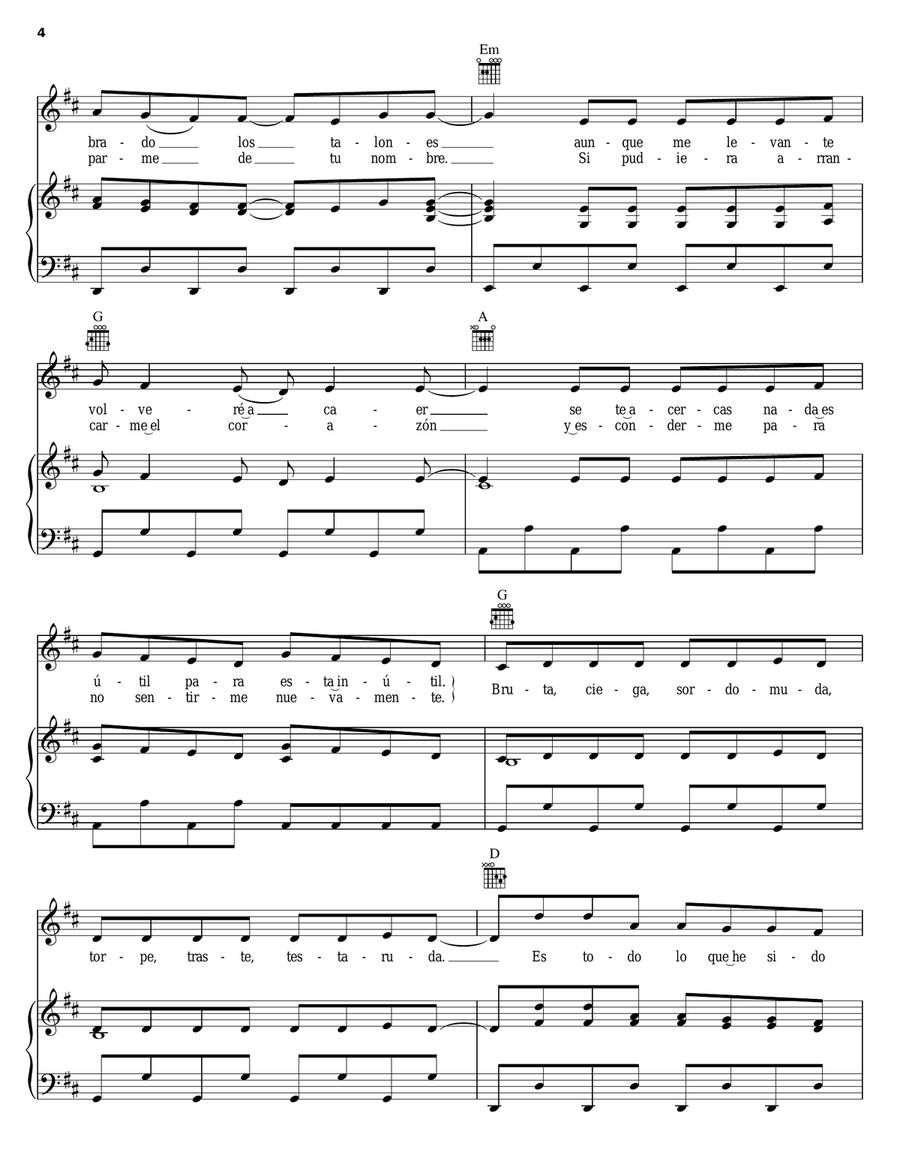 Ciega Sordomuda Acoustic Guitar scores gallery preview page 4