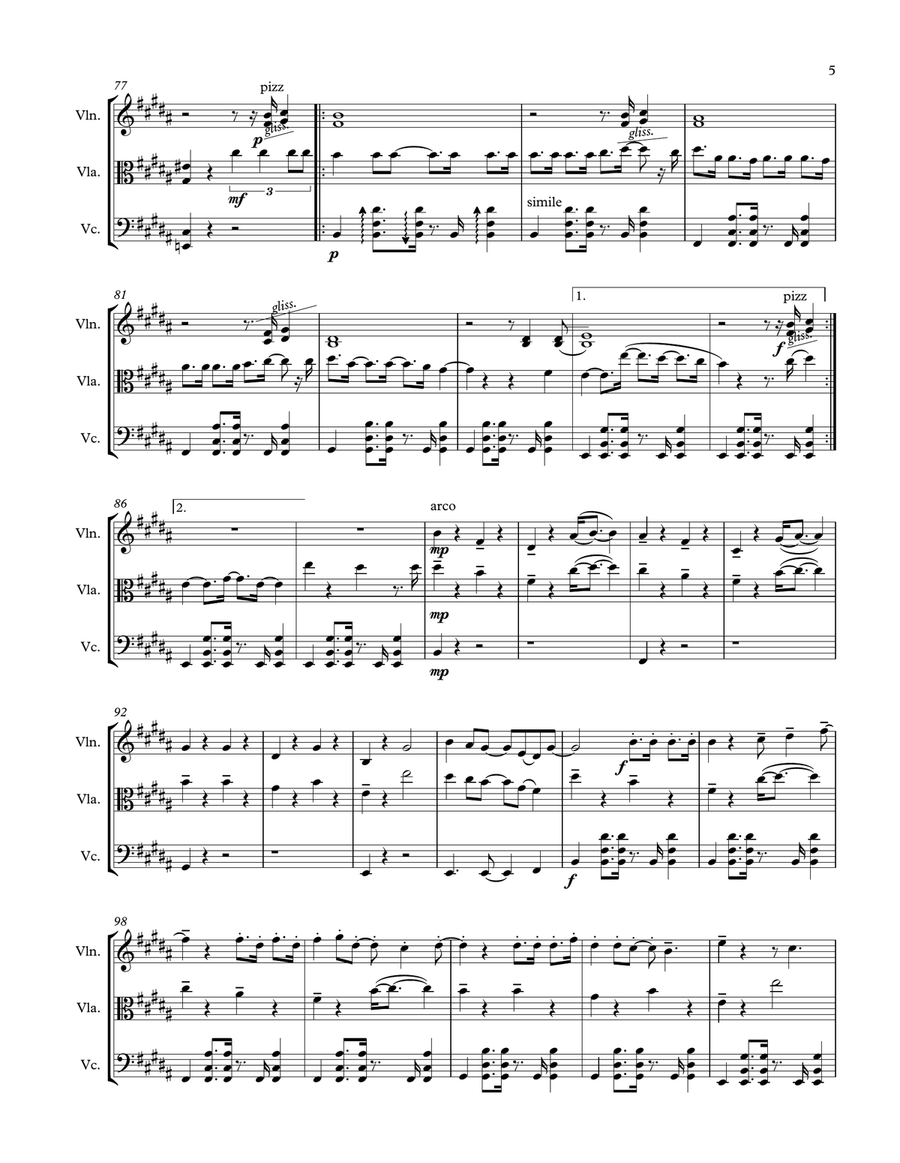 I'm Yours String Trio scores gallery preview page 6