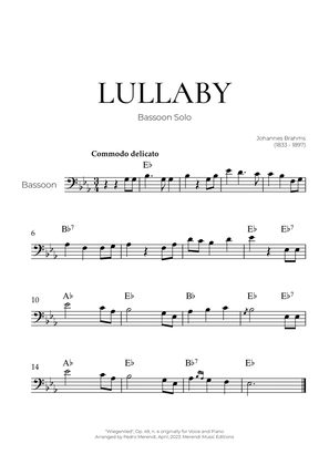 Lullaby (Bassoon Solo) - Johannes Brahms