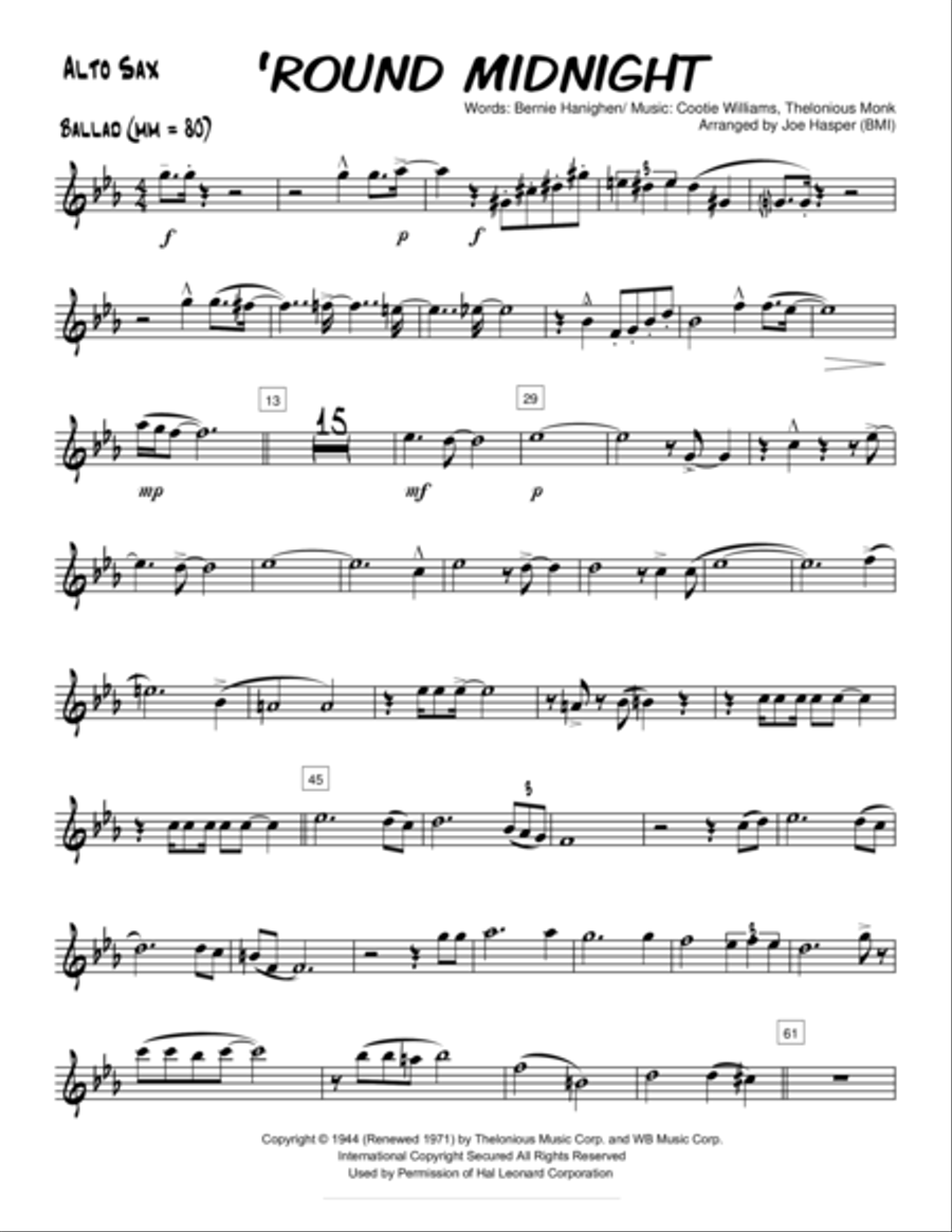 Round Midnight Round Midnight Small Ensemble scores gallery preview page 5