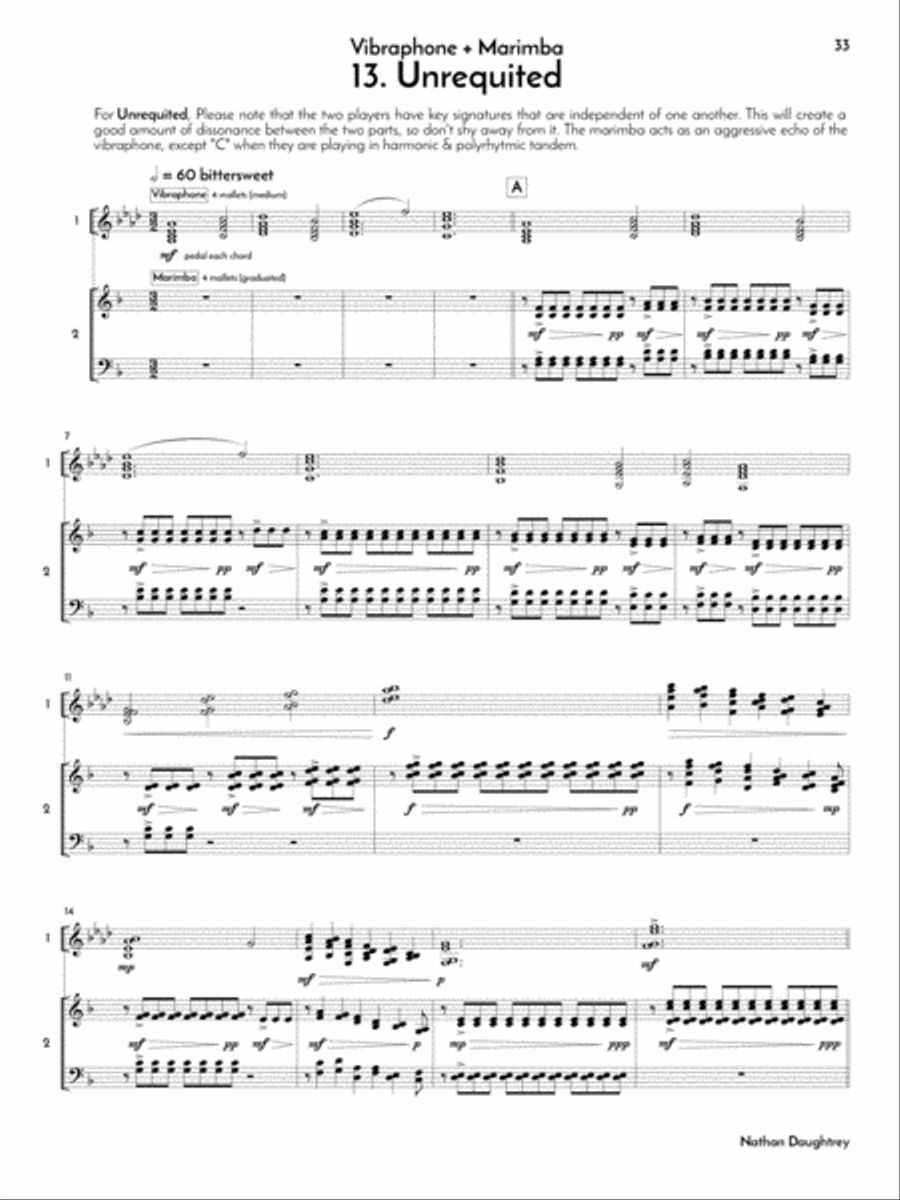 Songs of the Human Spirit Marimba scores gallery preview page 14