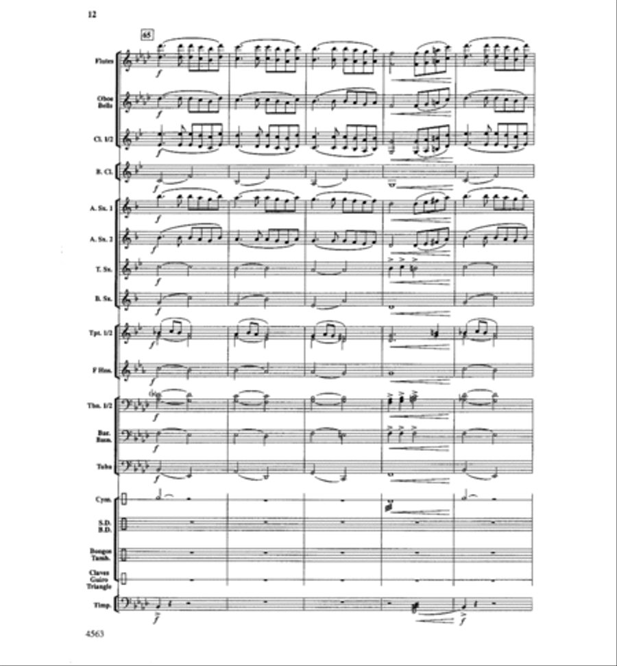 The Eagle's Triumph The Eagle's Triumph Concert Band scores gallery preview page 13