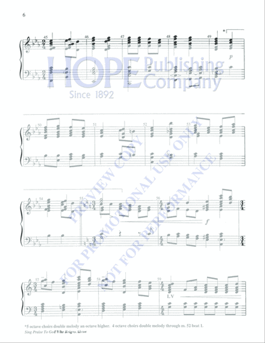 Sing Praise to God 5-Octaves scores gallery preview page 6