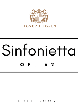 Sinfonietta, Op. 62 - Score Only