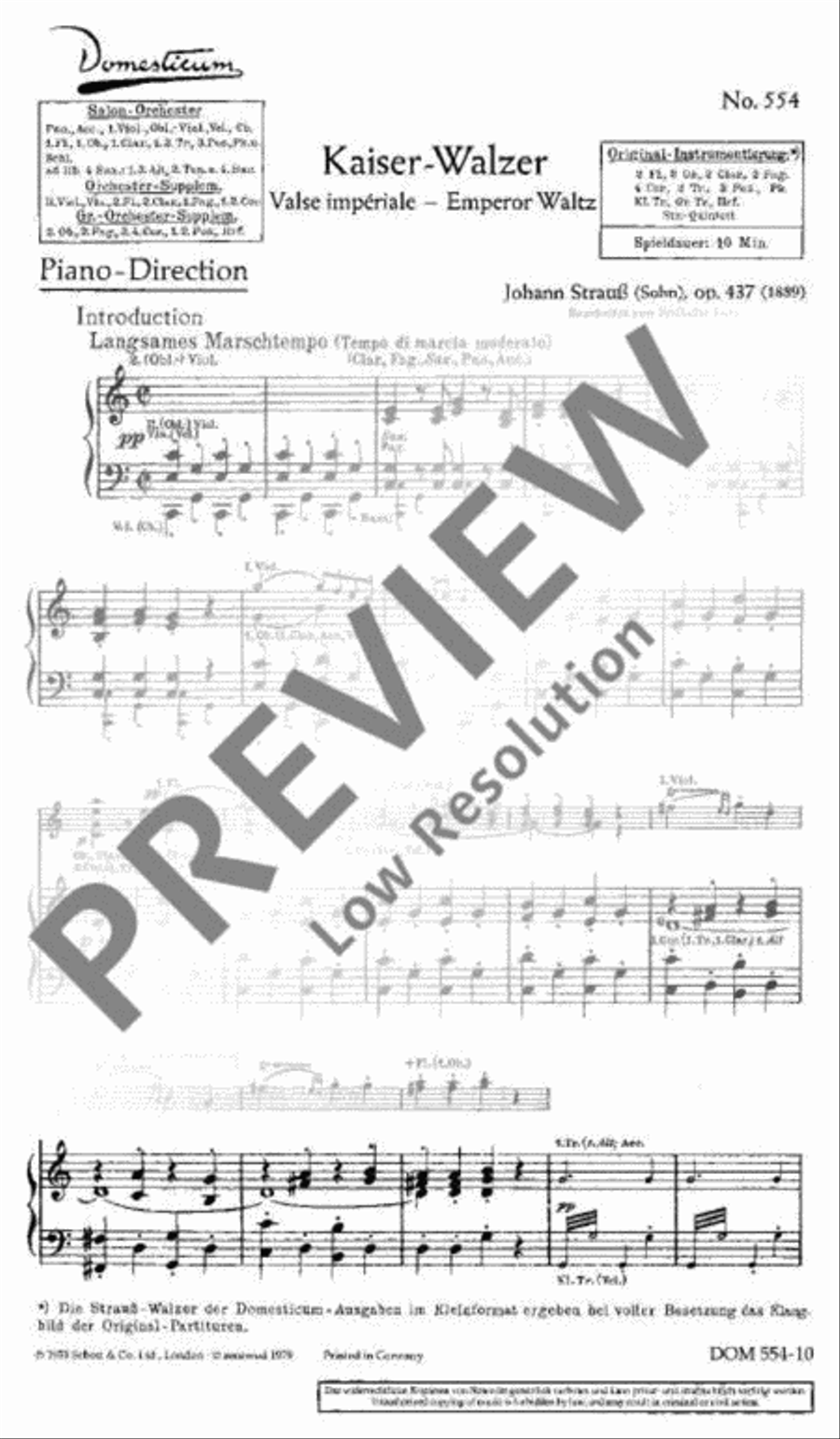 Emperor Waltz Orchestra scores gallery preview page 2