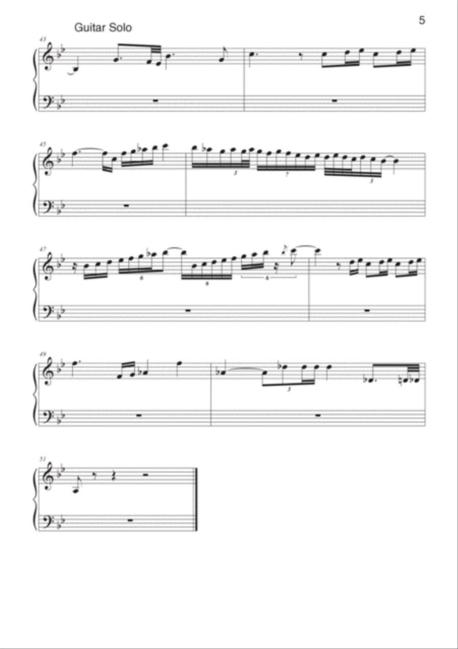 Bohemian Rhapsody Piano Solo scores gallery preview page 5