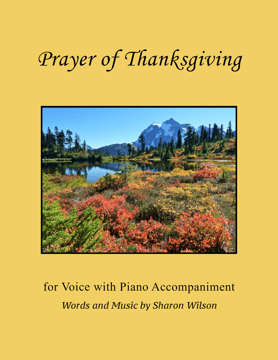 Prayer of Thanksgiving Piano, Vocal, Guitar scores gallery preview page 1