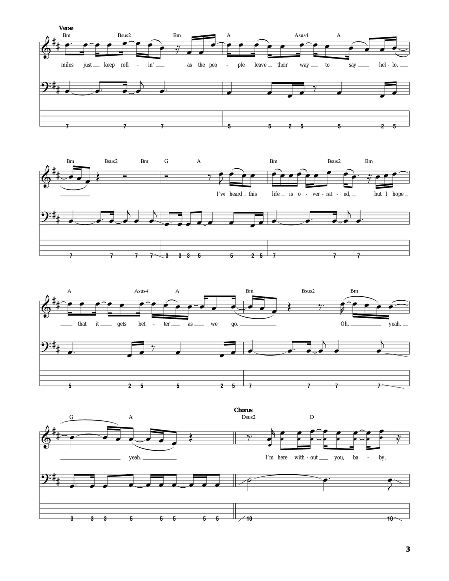 Here Without You Acoustic Guitar scores gallery preview page 3