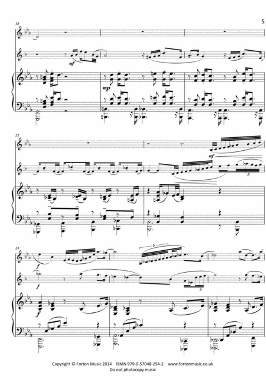 Tango per Tre Violin scores gallery preview page 5