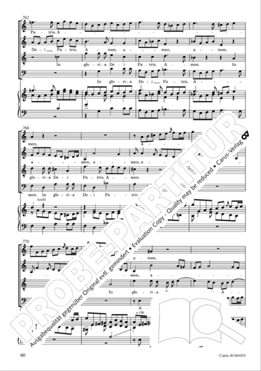 Grosse Mariazeller Messe in C 4-Part scores gallery preview page 69