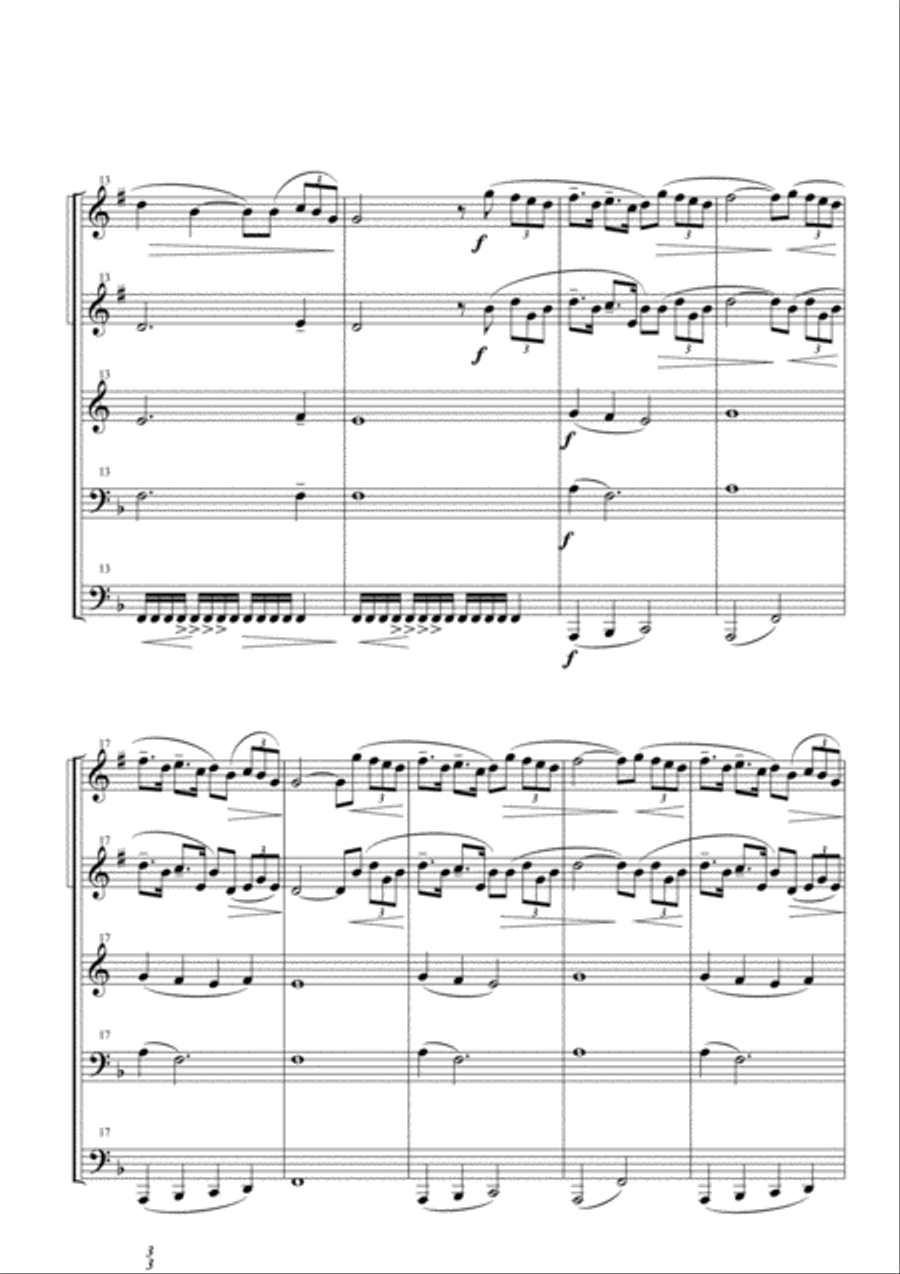 Chariots Of Fire from the Feature Film CHARIOTS OF FIRE Brass Ensemble scores gallery preview page 3