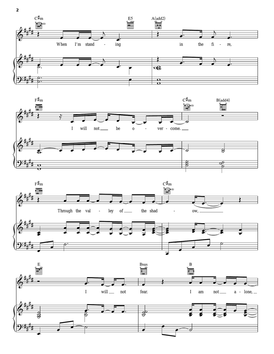I Am Not Alone Acoustic Guitar scores gallery preview page 2