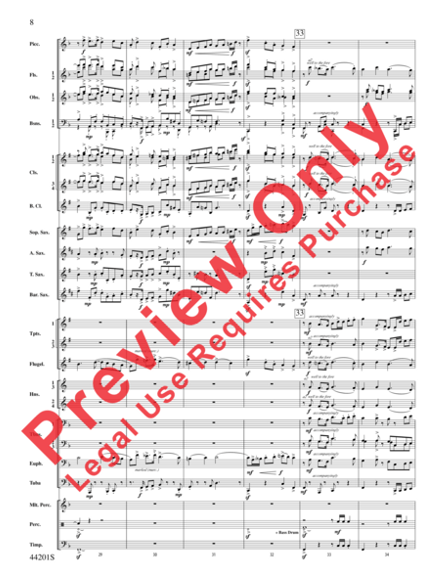 Handel in the Strand Concert Band scores gallery preview page 9