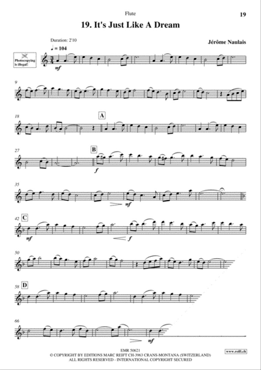 20 Slow Melodies Volume 2 Flute Solo scores gallery preview page 21