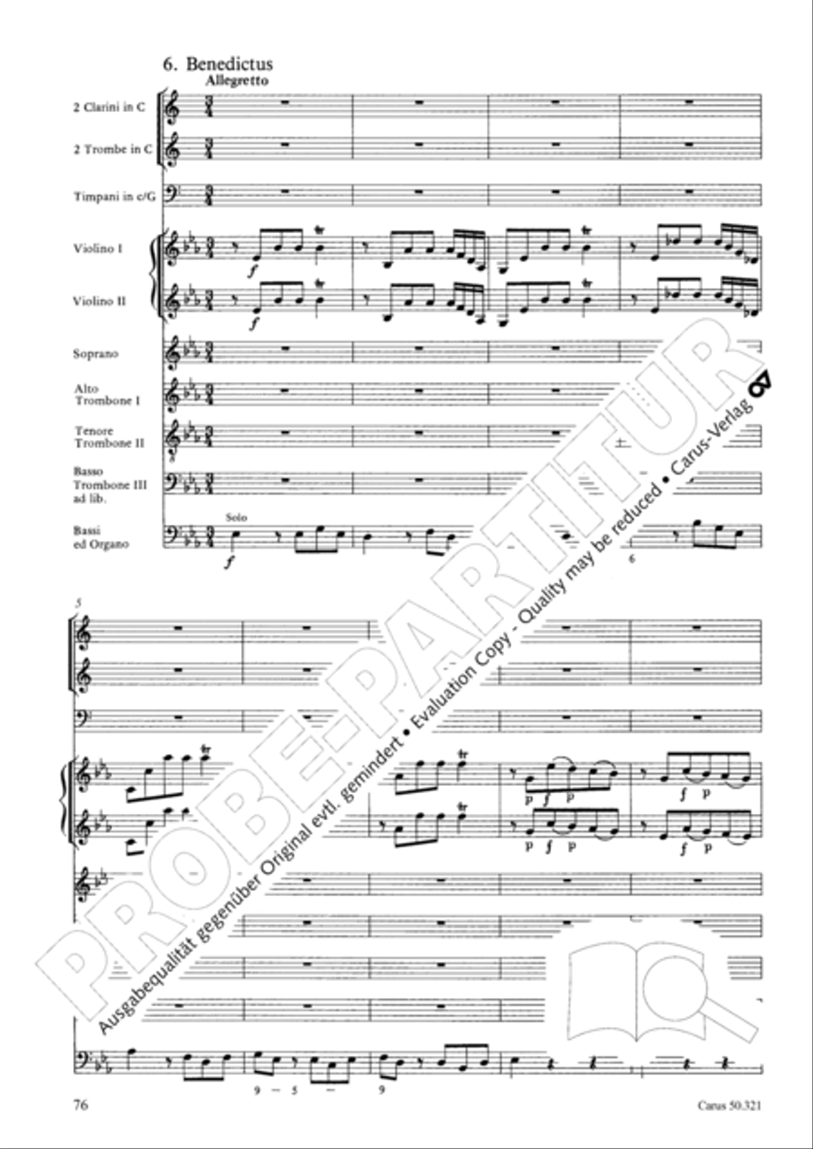 Requiem in C minor 4-Part scores gallery preview page 82