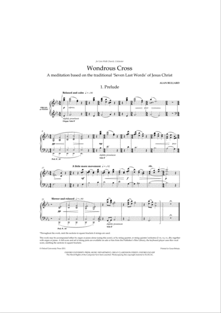 Wondrous Cross 4-Part scores gallery preview page 2