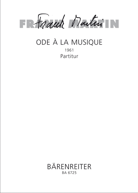 Ode a la Musique (1961)