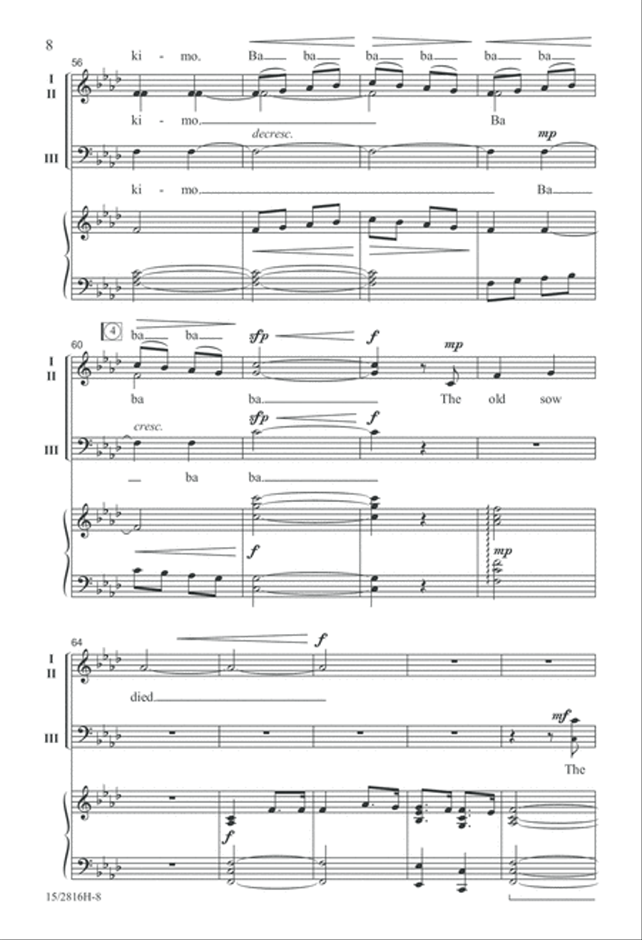Kimineero (The Carrion Crow) 3-Part scores gallery preview page 9