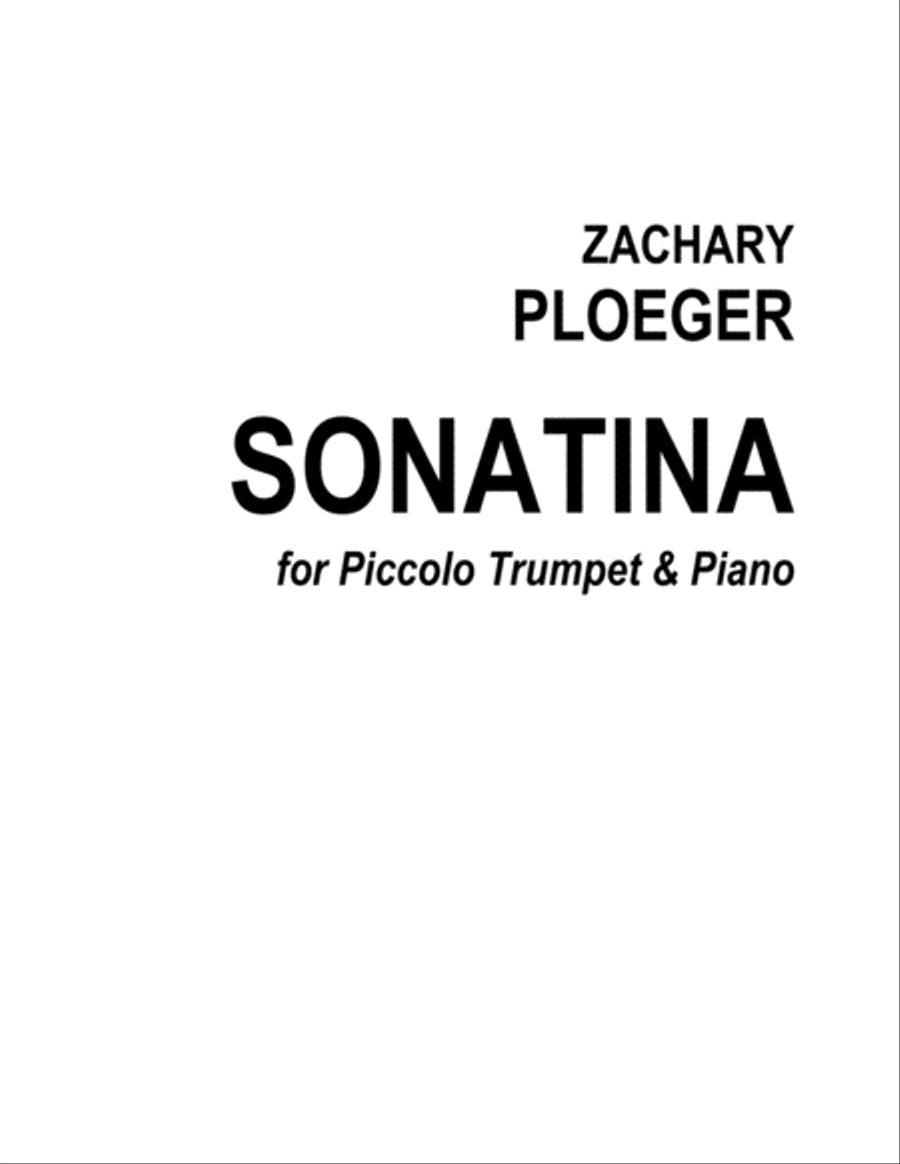 Sonatina for Piccolo Trumpet and Piano Sonatina for Piccolo Trumpet and Piano Piccolo Trumpet scores gallery preview page 3