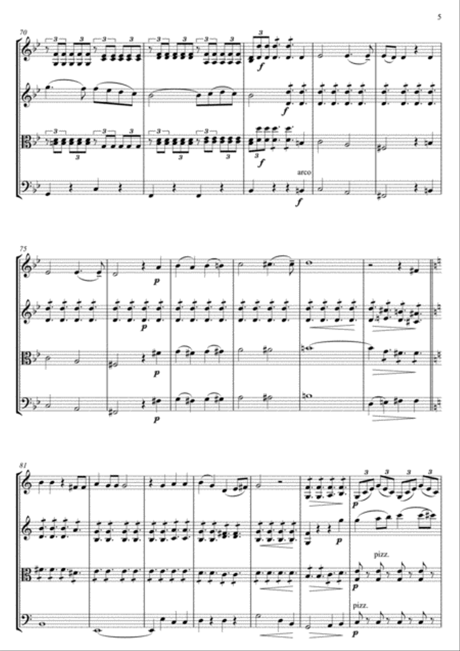 The Erlking - Der Erlkönig String Quartet scores gallery preview page 6