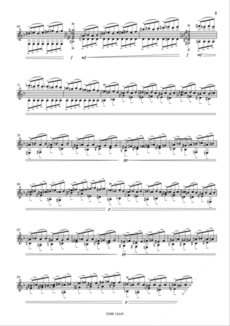 Etude Transcendante No. 12 Classical Guitar scores gallery preview page 5