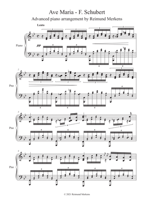 Ave Maria by Franz Schubert - Advanced transcription for Piano
