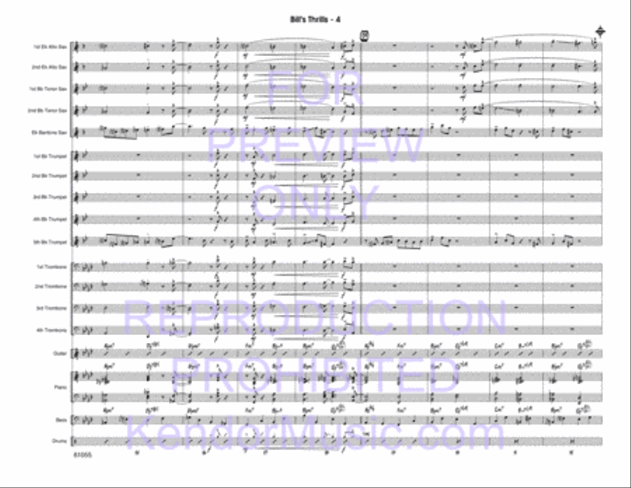 Bill's Thrills Jazz Ensemble scores gallery preview page 5