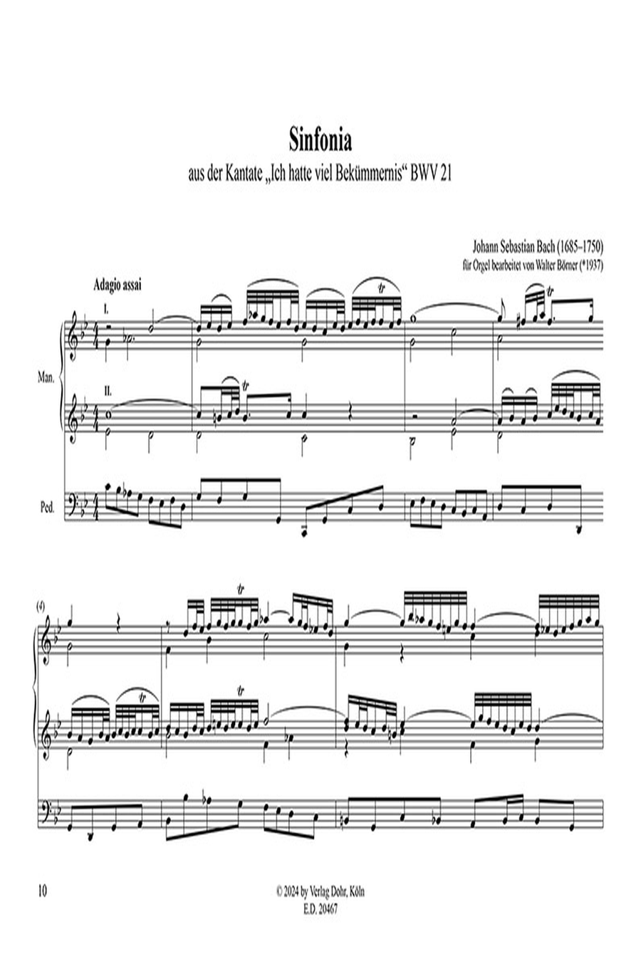 Vier Sinfonias aus Kantaten (für Orgel) Organ scores gallery preview page 2