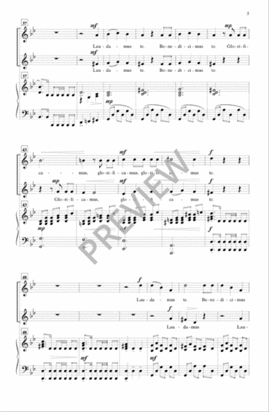 Gloria - Two-part, any combination 2-Part scores gallery preview page 4