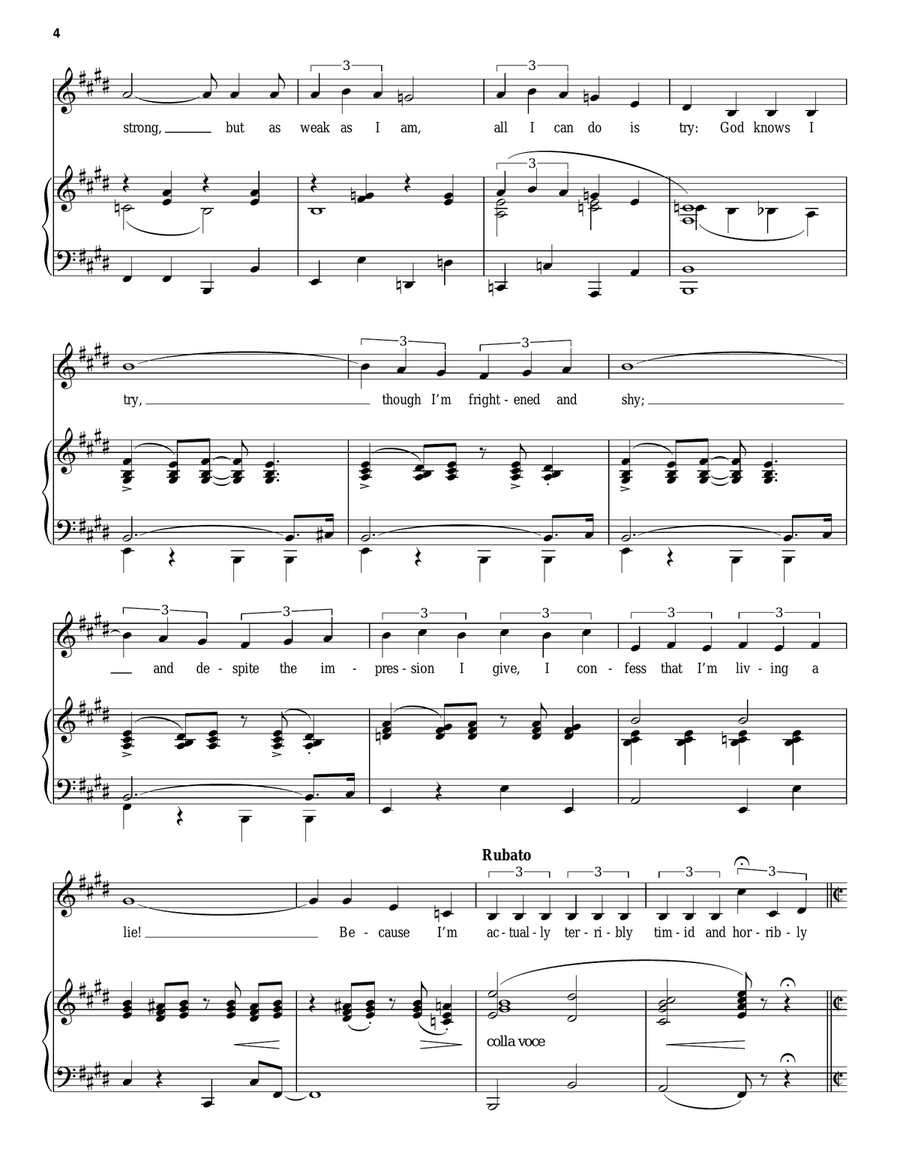 Shy (from Once Upon A Mattress) Mezzo-Soprano Voice scores gallery preview page 4