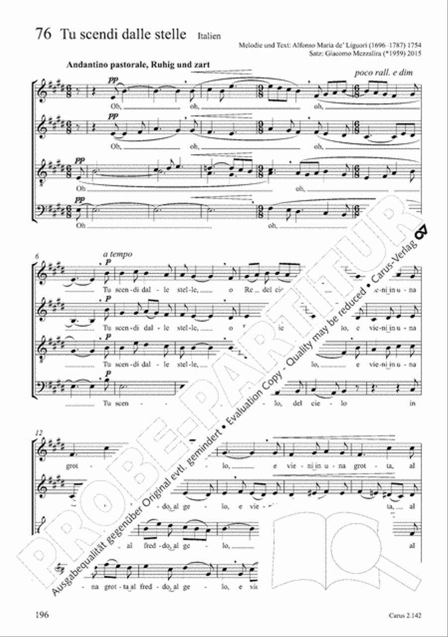 Christmas Carols of the World. Choral collection 4-Part scores gallery preview page 160
