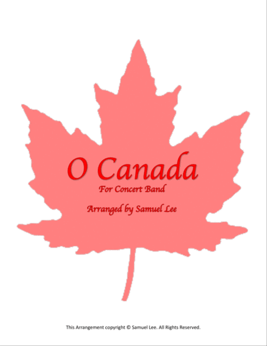O Canada Concert Band scores gallery preview page 1