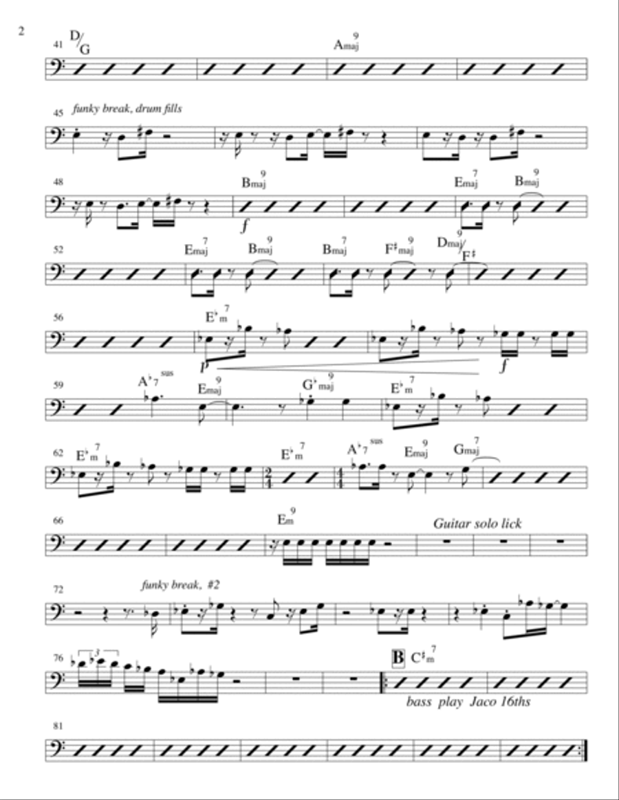 Sales Division Bass/drums Jazz Ensemble scores gallery preview page 2