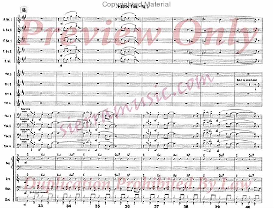 Meetin' Time Big Band scores gallery preview page 6