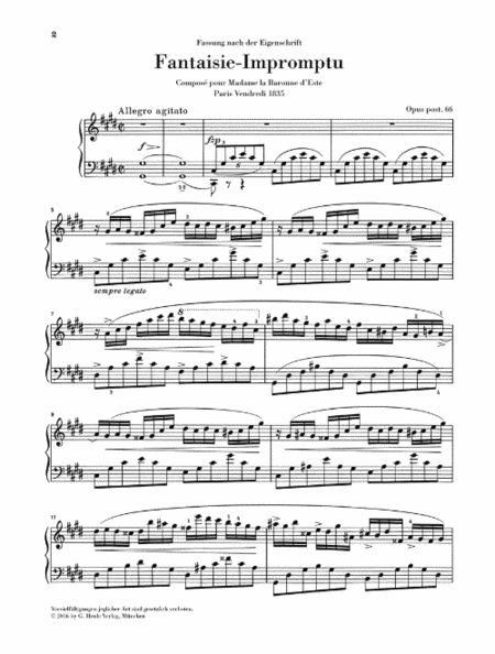 Fantaisie-Impromptu C-sharp Minor Op. Post. 66