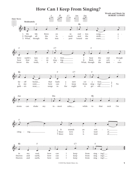 How Can I Keep From Singing (from The Daily Ukulele) (arr. Liz and Jim Beloff)