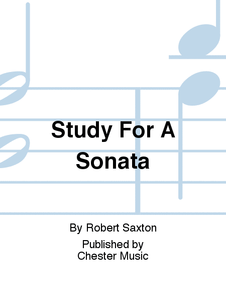 Study For A Sonata  Sheet Music
