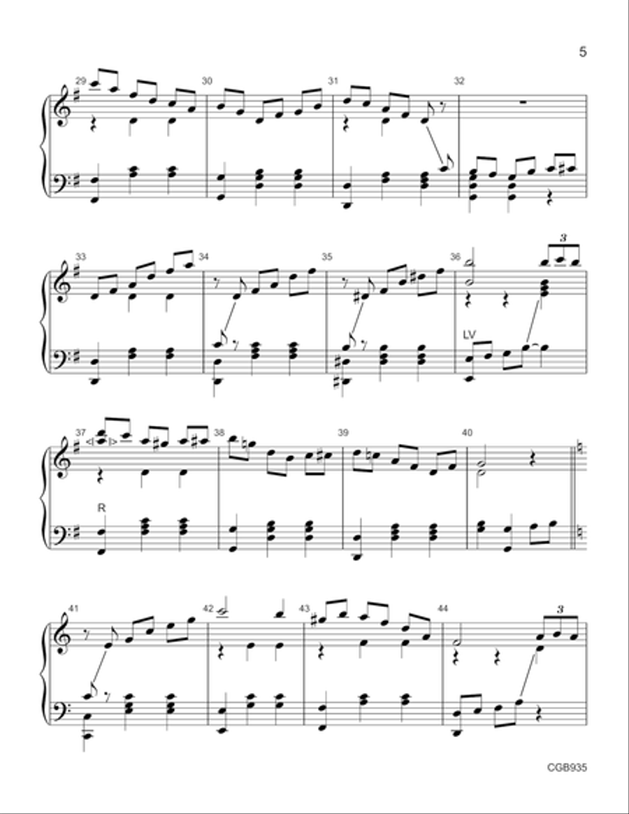 Springs of Joy [Waltz in C] Handbell Choir scores gallery preview page 4