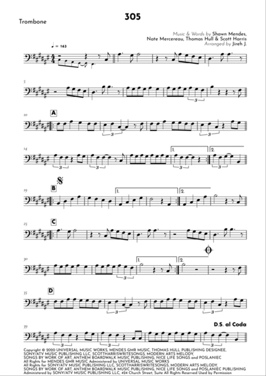 305 305 Trombone Solo scores gallery preview page 2