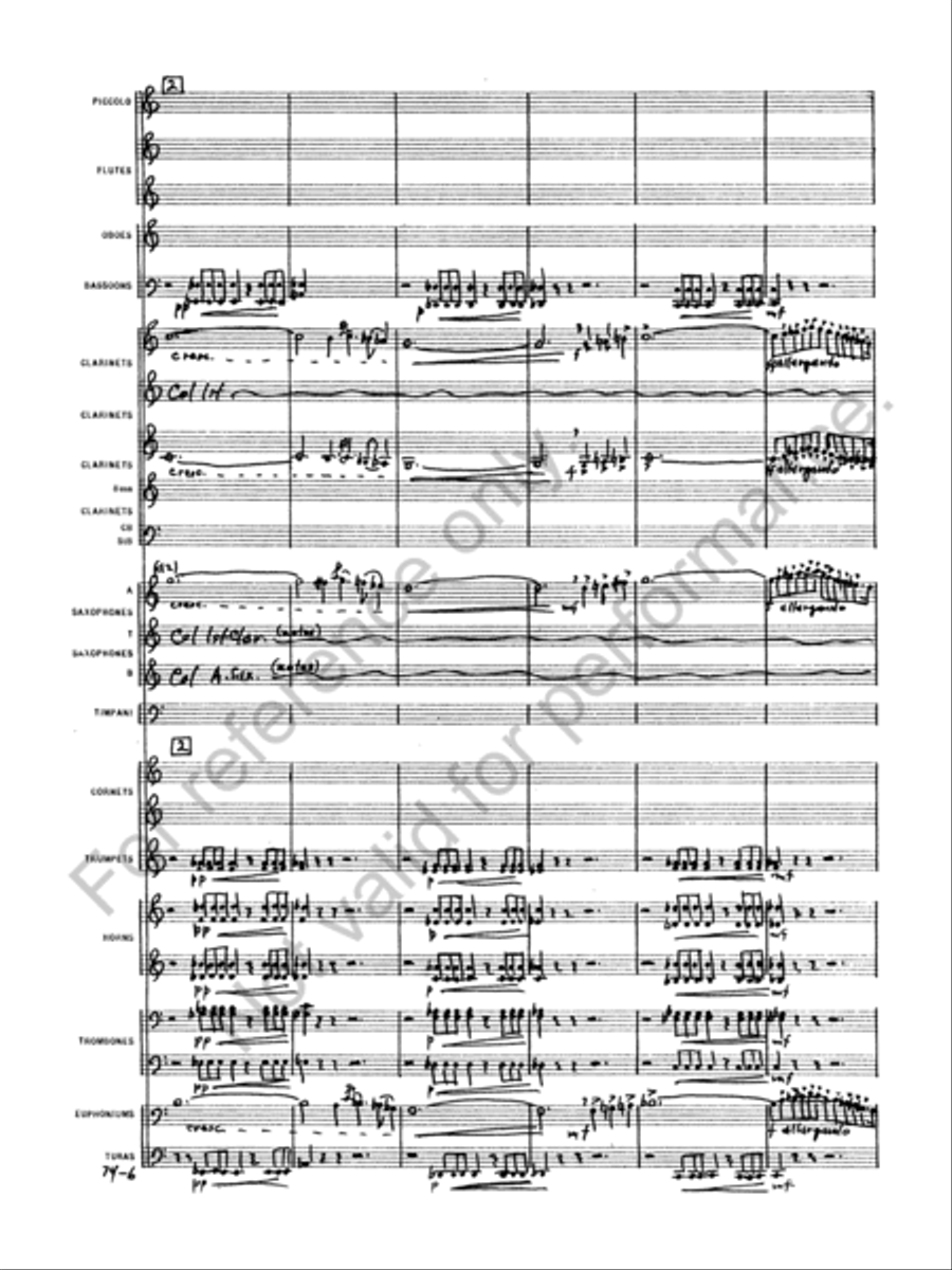 Capriccio Italien Concert Band scores gallery preview page 8