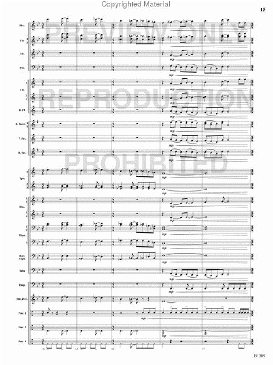 American Visions Concert Band scores gallery preview page 14
